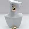 Arete Bottega Pequeño Dorado - Imagen 3