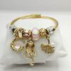 Pulsera Tipo Pandora Rosa - Imagen 2